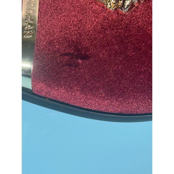 ELANROMAN Men Loafers Velvet Shoes Gold Plate Fashion Penny Slippers Slip on..14 - Picture 5 of 6